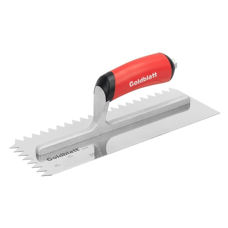 Pro Stainless Steel V-Notch Trowel 1/2 In. X 1/2 In.